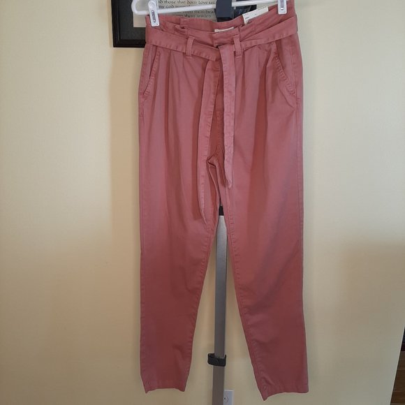 NWT!!! So Rose Super Cute Paper Bag High Waist Pants - Picture 1 of 12